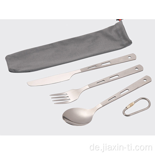 Metall Titan Löffel Spork Gabelmesser für Camping